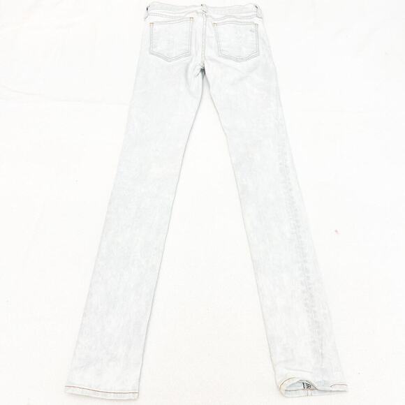 Rag & Bone Skinny Denim Jeans Light Wash Bleach Out Color Size 26 - Picture 3 of 9
